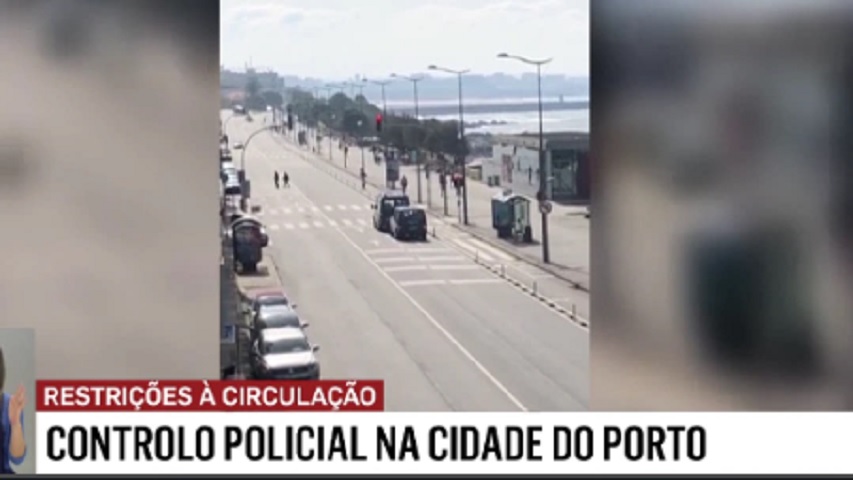 Estado de Emergência: Controlo policial nas ruas do Porto 