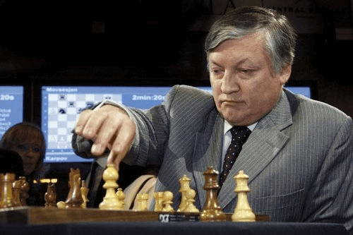 Grandmaster Anatoly Karpov Da Xadrez Foto de Stock Editorial